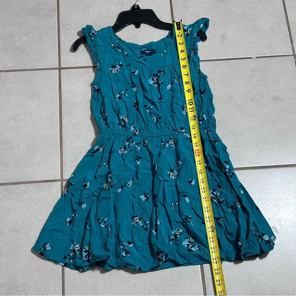GapKids‎ Girl Green/Blue Floral Sleeveless Dress size XL.